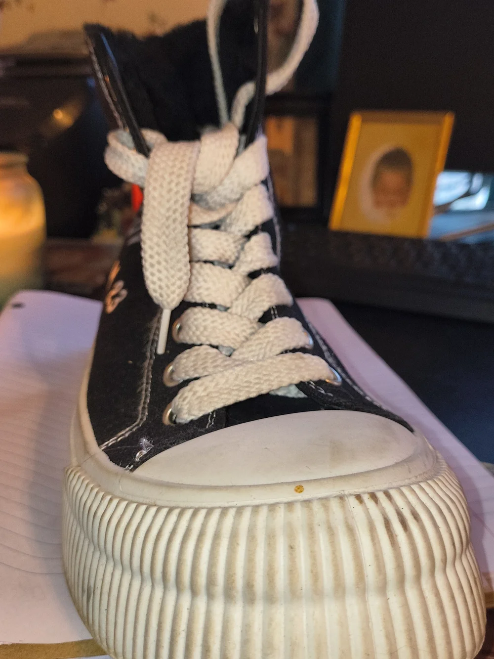 Child of God Black Canvas High-Top Kids Shoes